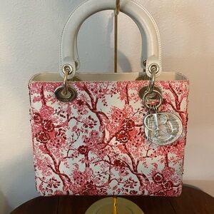 Dior Lady Dior Handbag with embroidery